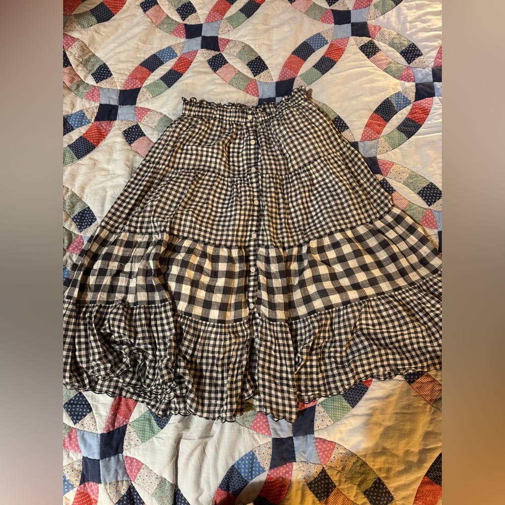 The Great. Gingham Skirt